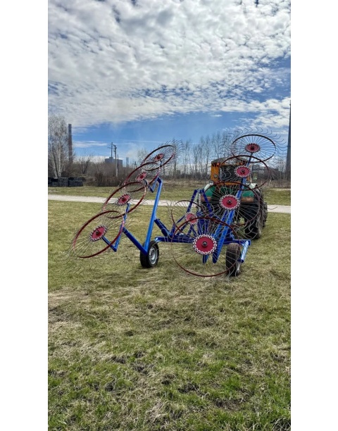 Ceльcкoхoзяйcтвeнные прицепные грабли-ворошилки ГВВ-6 - купить в 